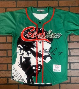 CRENSHAW / MALCOLM X Green Headgear Classics Baseball Jersey ~Never Worn~ M L XL - Picture 1 of 4