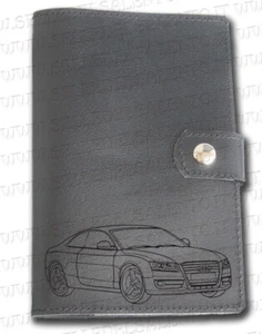 Portadocumenti portalibretto pelle auto Audi A4 Libro Leather - Picture 1 of 2