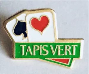 Tapis Vert Spaces Hearts Cards Pin Badge Rare Vintage Advertising (F10) - Bild 1 von 2