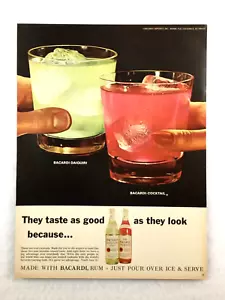 RON BACARDÍ Vintage 1966 IMPRESIÓN ANUNCIO Cóctel Daiquiri Happy Hour Bebida Fiesta - Imagen 1 de 1