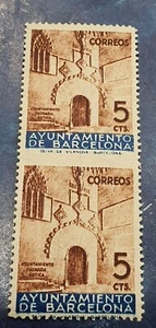 AYUNTAMIENTO DE BARCELONA. EDIFIL 13spv ** - Foto 1 di 2