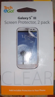 Tech & Go! Protector Pantalla Galaxy S3, Transparente, Pack de 2 Foto 1 de 2