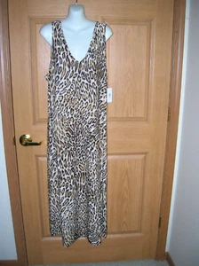 N-NATORI - "WILDERNESS" PATTERN - LEOPARD PRINT - GORGEOUS! SIZE XL - NWT!! - Picture 1 of 3