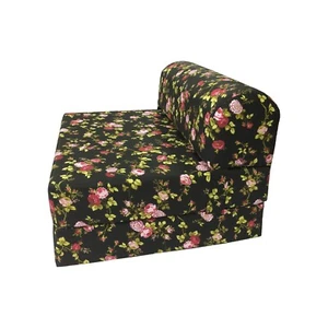 Silla Cama Plegable Camas de Espuma, Cama Plegable Portátil 6 x 32 x 70 Rosa Negro - Imagen 1 de 5