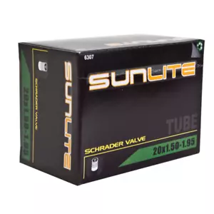 Sunlite Bicycle Inner Tube BMX Bike 20" x 1.50 - 1.95 Schrader Valve SV - Picture 1 of 1