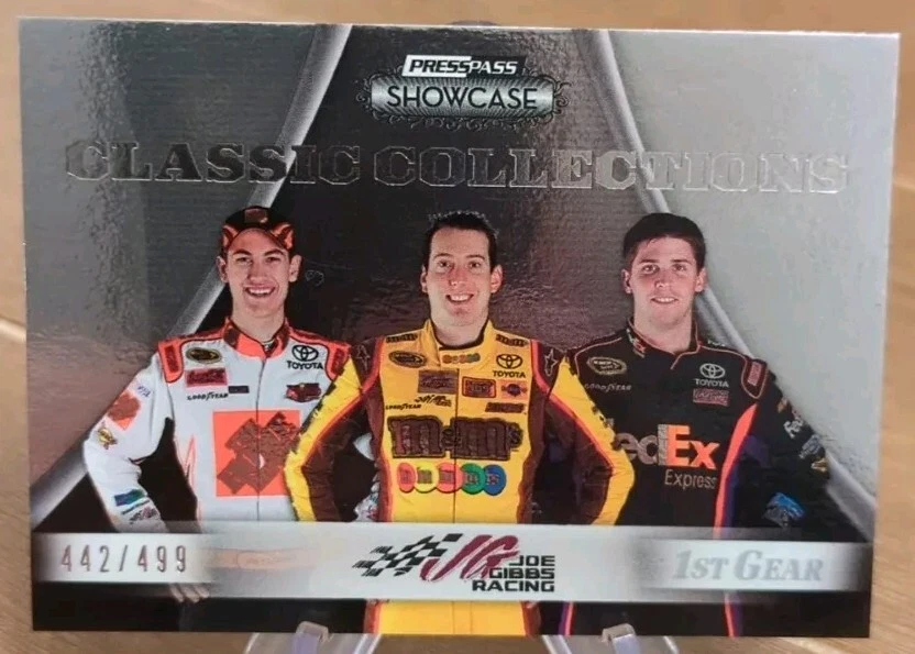 2009 Press Pass Showcase Classic Collections Silver /499 Busch Hamlin Logano - Image 1 of 1