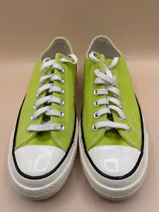 Converse All Star Chuck Taylor Low Top Sneakers Neon Green Shoes Men 8.5 - Picture 1 of 6