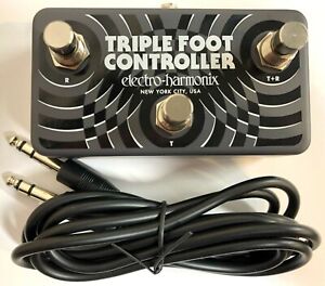 Used Electro-Harmonix EHX Triple Foot Controller Utility Pedal w/ TRS Cable
