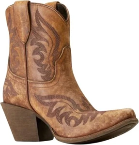 Ariat Damen Chandler Western Stiefeletten Naturally Distressed Braun Größe 7,5c. - Bild 1 von 5