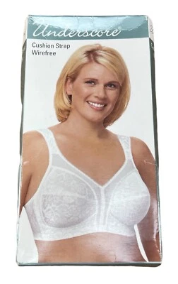 Underscore Women's Size 42D White Cushion Strap Wirefree Bra 2788 New! - Image 1 of 4