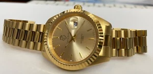 Cavadini Herrenuhr Automatik CV-335 Leonardo Miyota 8215 Edelstahl gold-gold - Bild 1 von 6