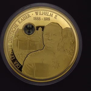 Medaille "Der letzte deutsche Kaiser" Bimetall 136 Gramm - Picture 1 of 4