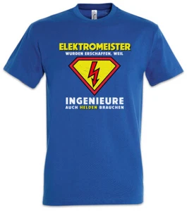 Super Elektromeister T-Shirt Energie Beruf Zunft Handwerk Elektriker Fun - Picture 1 of 1