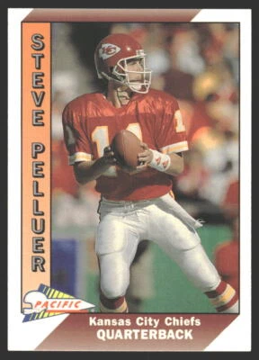 Steve Pelluer #216 1991 Pacific Kansas City Chiefs - Image 1 of 2