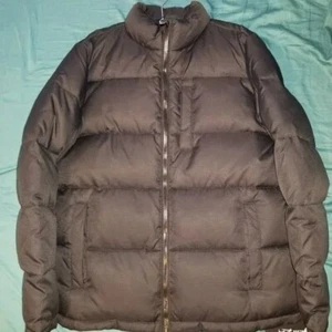 Black Rivet Down Puffer Jacket (Mens Medium) NEVER WORN  - Picture 1 of 6