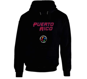 Puerto Rico Wbc World Baseball Classic Black Hoodie - Picture 1 of 1