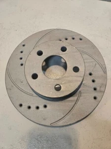 Drilled and Slotted Brake Rotor 5x100mm Bolt Pattern 10 3/16" Diameter - Picture 1 of 12