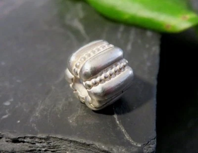 Eleganter 925 Sterling Silber Anhänger Pandora ALE Clip Stopper Kürbis Form  - Bild 1 von 4