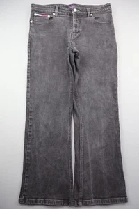 Vintage Womens 2000 Tommy Hilfiger Jeans Black Boot Cut Sz 11/28 (Measure 32x26) - Picture 1 of 7