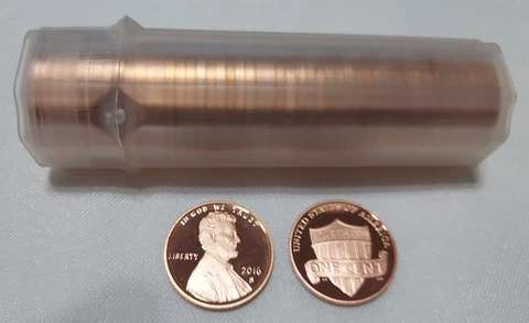 2016 S LINCOLN PENNY CENT PROOF ROLL (50 PCS) Cover