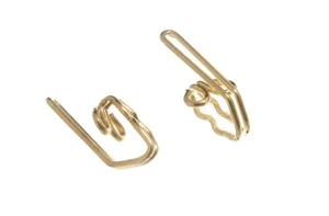 New 4,000 X Wire Brassed Steel Metal Curtain Curled Twist Over Hooks  - Onestopd - Picture 1 of 1