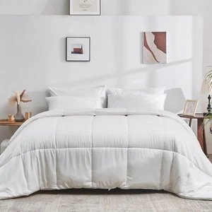 DOZ All Season Cooling Comforter, 100% Viscose Derived from Bamboo, Breathable, - Picture 1 of 7
