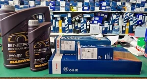 FOR BMW 5 SERIES 520D 2.0 G30 2017 Bosch Air,oil,fuel FILTER KIT & 6L ENG OIL - Picture 1 of 2