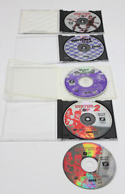 Lot of 5 Sega Saturn Games Virtua Fighter 2 Cop Daytona USA Game Disc