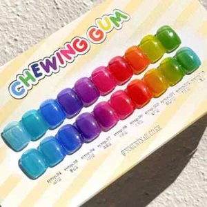 Yogurt Nail Chewing Gum Syrup Gel 8ml 10 Colors Gel Nail Polish K-Beauty - Picture 1 of 21