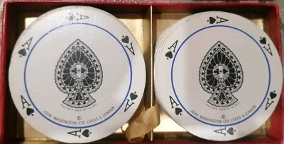 Vintage Sealed Waddington Rondo Circular Playing Cards 108pz - Immagine 1 di 4