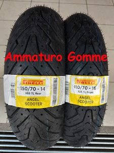 COPPIA 110/70 16 52S 150/70 14 66S DOT2024 +OMAGGIO PIRELLI ANGEL SCOOTER GOMME - Foto 1 di 1