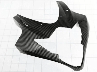 Cubierta de carenado de faros de nariz delantera de fibra de carbono para 2005-2006 K5 Suzuki GSXR1000 Foto 1 de 4