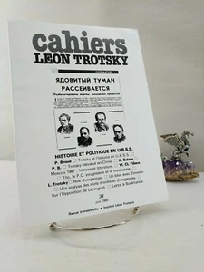 Cahiers Léon Trotsky 34 Histoire et politique en U.R.S.S. Juin 1988 - Imagen 1 de 6