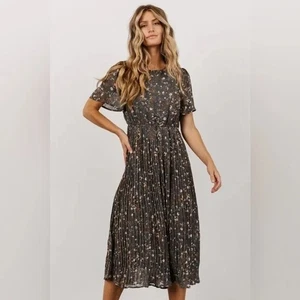 Baltic Born Belfast Pleated Midi Dress Size S NWT - Picture 1 of 12