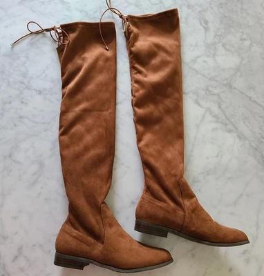 Chinese Laundry Women's Brown Over-the-Knee Faux-Suede Sock Boot 🔥 Sz 8.5 (8M) - Image 1 of 4