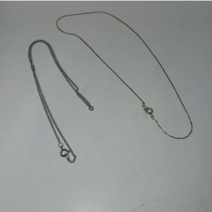 2 silver chains - Picture 1 of 5