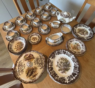 Royal Worcester China Palissy Game Series Dinner and Tea Crockery Sets, vintage - Image 1 of 4