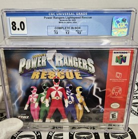 CGC Graded 8.0 Power Rangers: Lightspeed Rescue Nintendo 64 N64