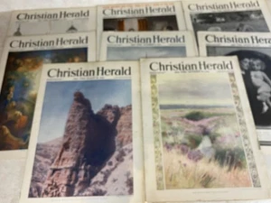 Christian Herald Magazine New York 1913 Lot Of 9 - Picture 1 of 9