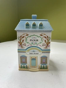 Juego de 2 latas de porcelana fina The Lenox Village 1990 para hornear “harina” - Imagen 1 de 8