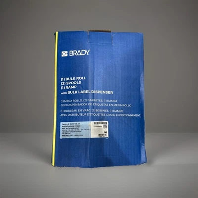🔴(500-ROLL) Brady BM71-109-427 B-427 прозрачный/белый 1,5 дюйма x 4,0 дюйма диспенсер ленты!!️ - Изображение 1 из 4