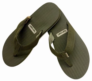 Hari Mari Mens Size 11 Dunes Boat Safe Waterproof Flip Flops Forest Green  NWT - Picture 1 of 11