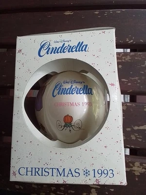 Adorno Disney 1993 Cenicienta Navidad Bombilla De Colección ¡Nuevo en Caja! Foto 1 de 4