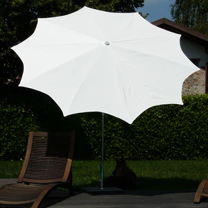 Maffei Estrella-Gartenschirm aus Polyma, Ø250 cm, Mittelstange 27/30 mm ecru - Bild 1 von 3
