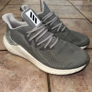 Adidas AlphaBoost Gray Silver White Men’s Size 13 Athletic Running Shoes 🔥 - Picture 1 of 7