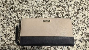 Kate Spade Multicolor Womens Card Wallet NWOT Black And Cream - Picture 1 of 9