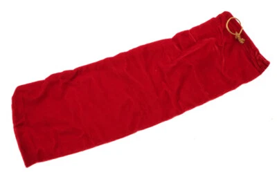 Bicycle Fork Bag Red Velvet w/ Gold String For Road Forks NEW NOS - Image 1 of 3