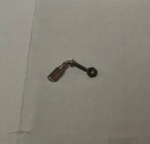 LIONEL WHISTLE NICKEL 700E-85 WITH NUT NEW UNUSED - Picture 1 of 1