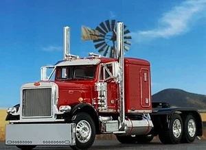 1/64 DCP RED/BLACK PETERBILT 379 W/ 63" FLAT TOP SLEEPER - Picture 1 of 6
