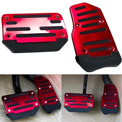 2Pcs Accessories Non-Slip Automatic Gas Brake Foot Pedal Pad Cover Kit Universal - Image 1 of 4